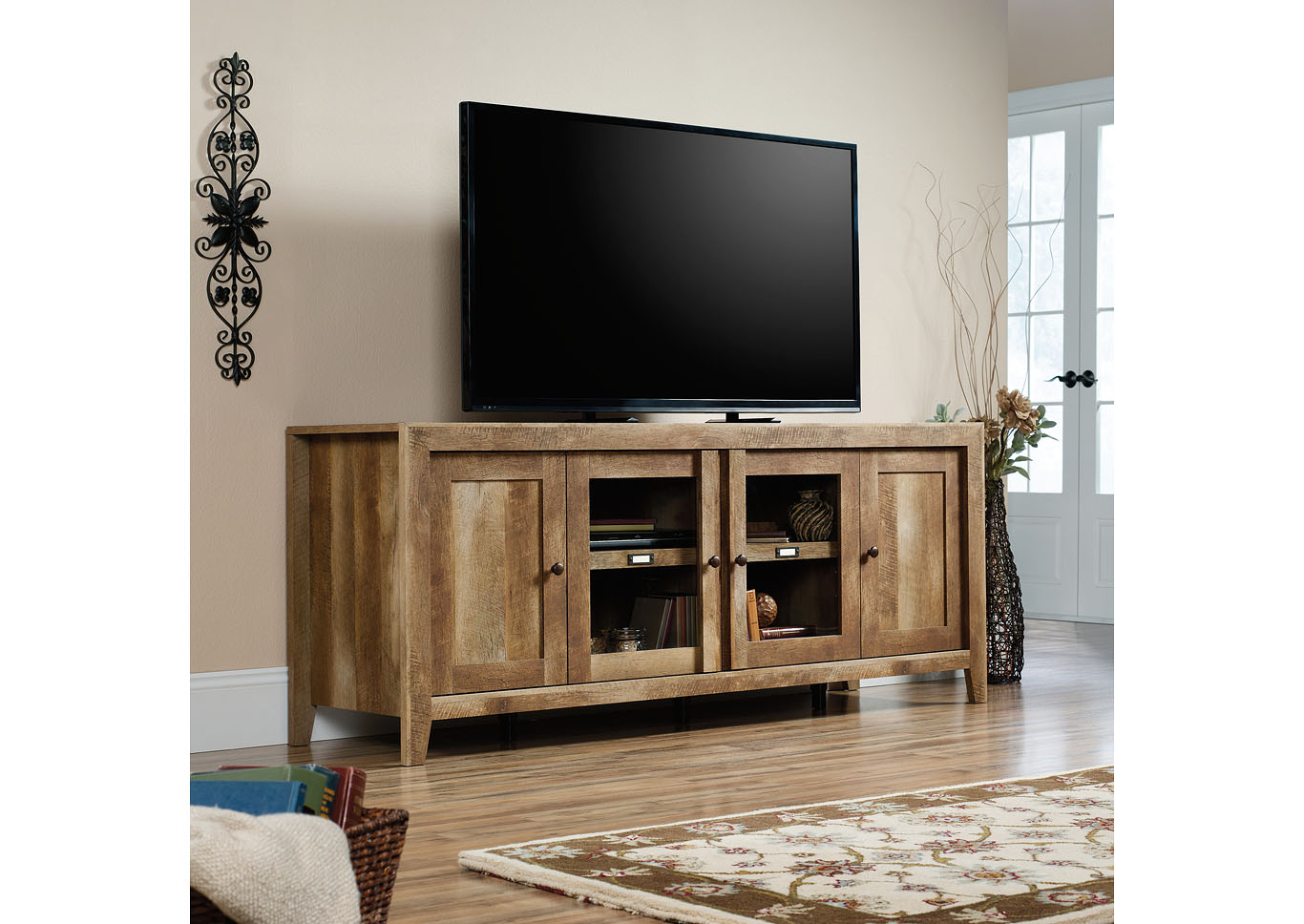 Dakota Pass Craftsman Oak Credenza,Sauder